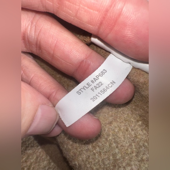 J CREW BOILED WOOL BLEND TOP COAT HEATHER ACORN GUC SIZE 6 - Picture 7 of 7